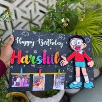 Nobita Cartoon Birthday String Art Nameplate: A Wonderful Present for Your Brother