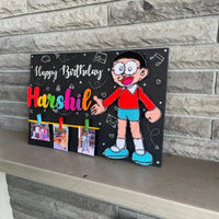 Nobita Cartoon Birthday String Art Nameplate: A Wonderful Present for Your Brother