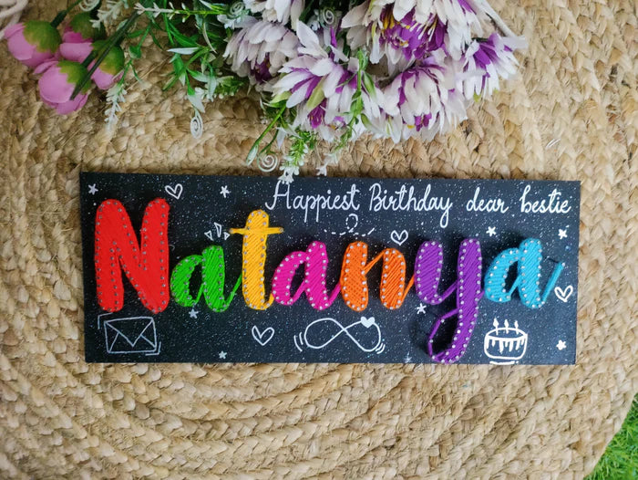 Handmade Name Plates with Strings: Personalised Style