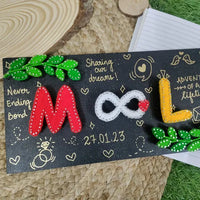 Couple's Infinite Love String Art Name Plate