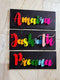 Name Boards with Customised Rainbow String Art