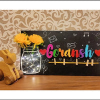 String Art Name Plate with a Single Name