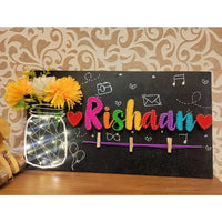 String Art Name Plate with a Single Name